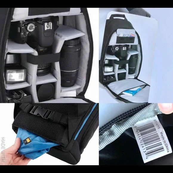 NEW CASE LOGIC Backpack Gray for DSLR Camera & iPad (CPL-108) - Picture 6 of 16